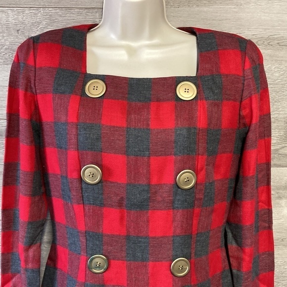 Santa Fe grey and red dress size 4 - Picture 2 of 9